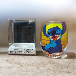 Disney Lilo & Stitch 20oz Tear Drop Glass New in Box
